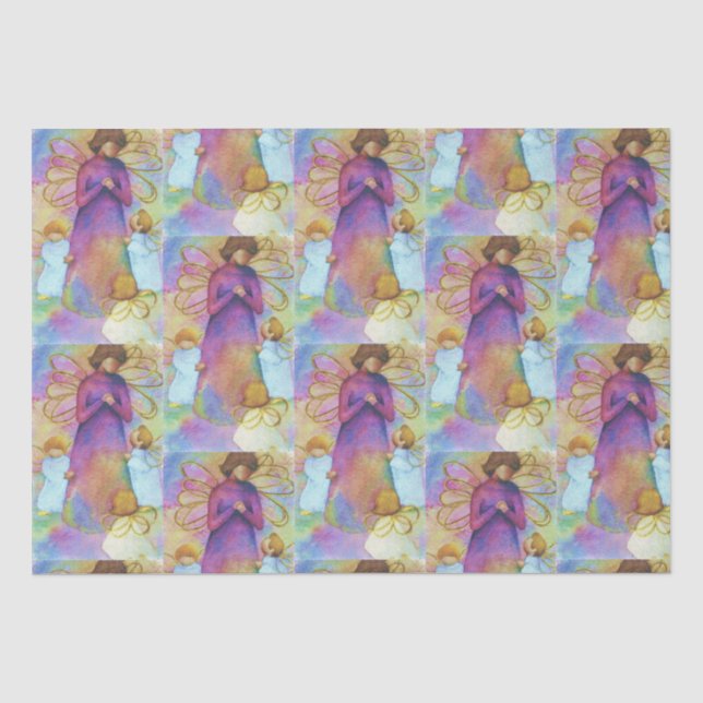 Papier Mousseline Angels colorés (Recto)