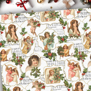 Papier Mousseline Angels Vintages paradisiaques, Holly & Music Colla