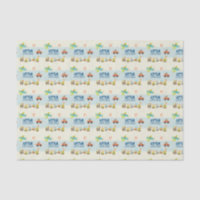 Animal Toy Train Voiture et avion sur Stripes