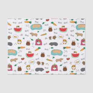 Papier Mousseline Animaux familiers mignons de Cavy de cobayes