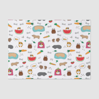 Papier Mousseline Animaux familiers mignons de Cavy de cobayes