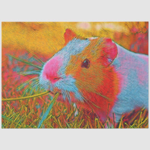 Papier Mousseline Animaux populaires - Cochon de Guinée