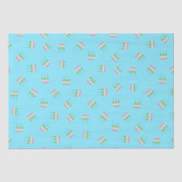 Papier Mousseline Anime Blue Pastel Dango