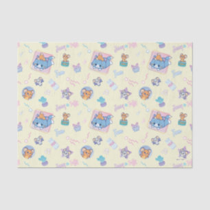 Papier Mousseline Anime Tom, Jerry et Tuffy Playtime Motif