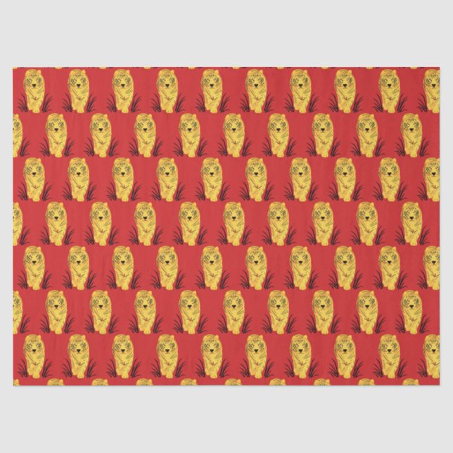 Papier Mousseline Année du tigre (Recto)
