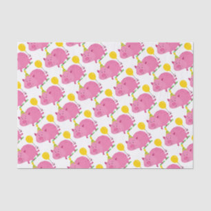 Papier Mousseline Anniversaire rose de porc