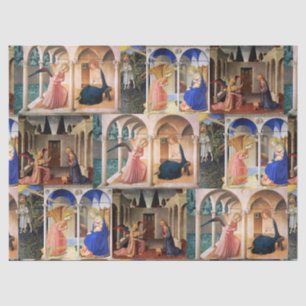 Papier Mousseline ANNONCE de Fra Beato Angelico Tissu de Noël