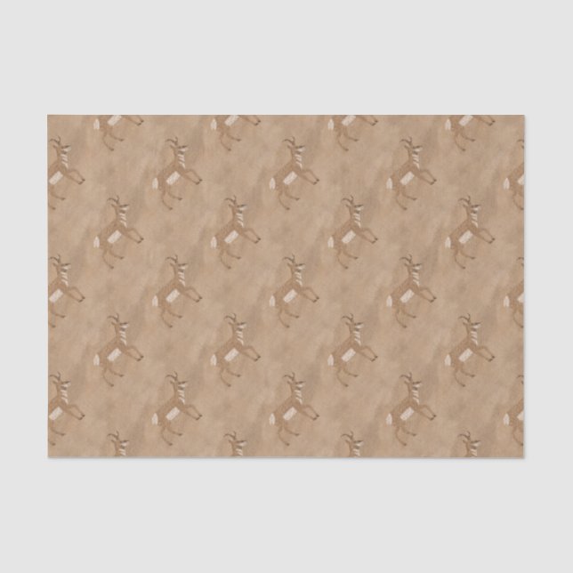 Papier Mousseline Antelope du sud-ouest de Pronghorn (Recto)