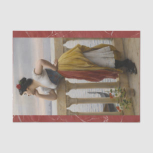 Papier Mousseline Anticipation par Eugene de Blaas, Art Decoupage
