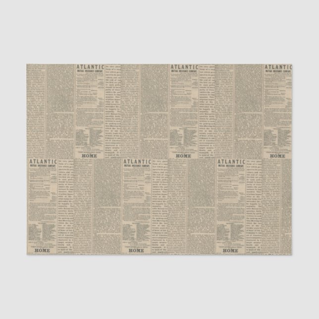 Papier Mousseline Antique journal (Recto)