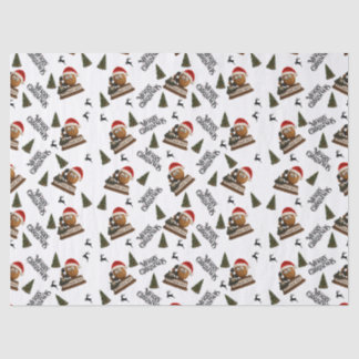 Papier Mousseline Antique Nut Christmas Wrapping Paper