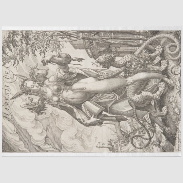 Papier Mousseline Antonius Eisenhoit - Haeresis Dea Découpage Papier (Recto)