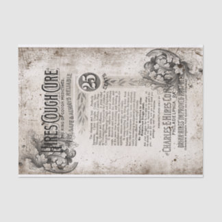Papier Mousseline apothécaire Vintage