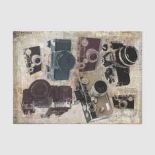 Papier Mousseline Appareil-photo grunge de cru de photographie de