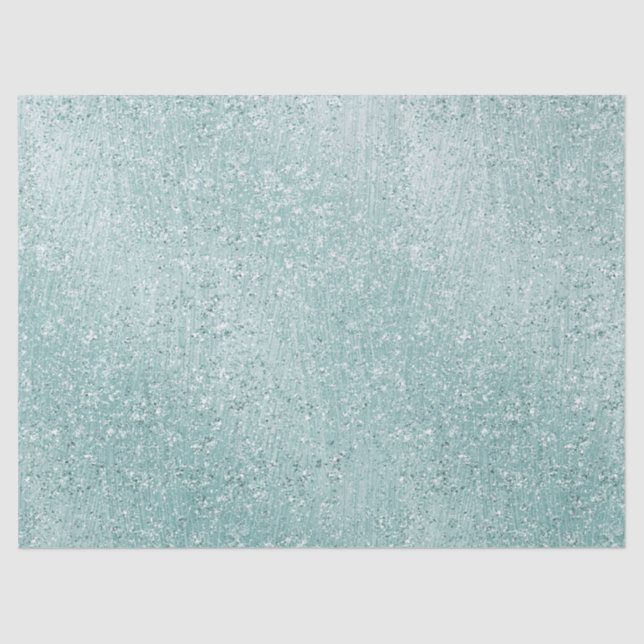 Papier Mousseline Aqua Glitzy Ombre (Recto)