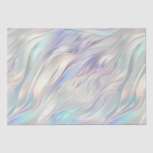Papier Mousseline Aqua Purple Pearl Swirl