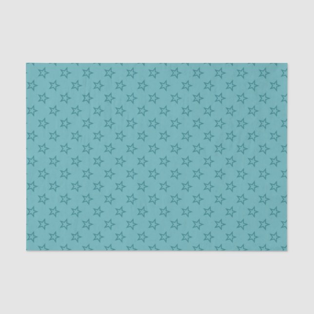 Papier Mousseline Aqua Stars (Recto)