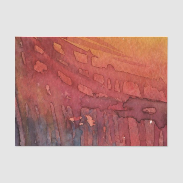 Papier Mousseline Aquarelle abstraite 3 (Recto)