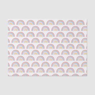 Papier Mousseline Aquarelle arc-en-ciel Boho Chic