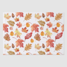 Aquarelle Automne Feuilles Automne Motif sans join