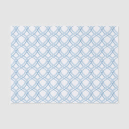 Papier Mousseline Aquarelle bleu et ruban marin