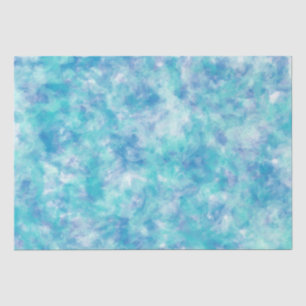 Papier Mousseline Aquarelle bleu marine brillante marbré