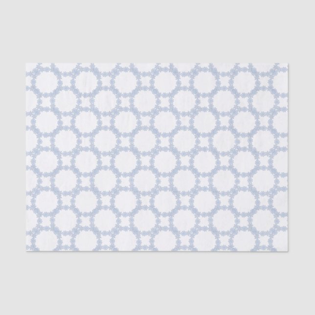 Papier Mousseline Aquarelle Blue Designer Snowflon (Recto)