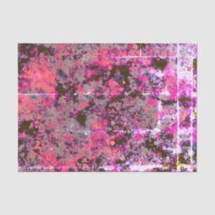 Papier Mousseline Aquarelle brique noir rose Paint Splash Abstrait