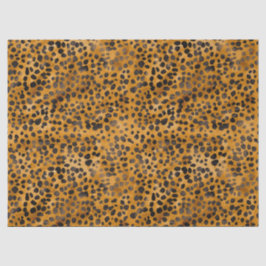 Papier Mousseline Aquarelle Cheetah Print