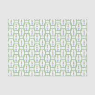 Papier Mousseline Aquarelle Chinoiserie Christmas Bow Topift Cadeau