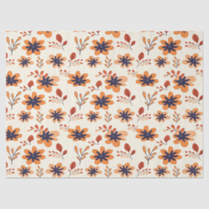 Papier Mousseline Aquarelle Chute Florale Motif sans joint