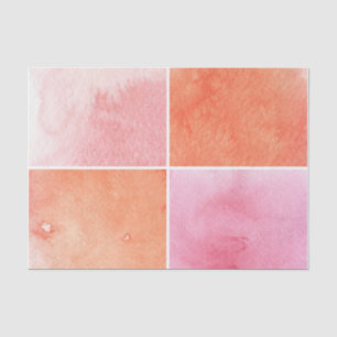 Papier Mousseline aquarelle colorée