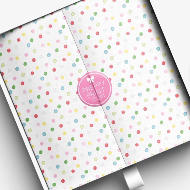 Papier Mousseline Aquarelle colorée Confetti de Noël (Créateur téléchargé)