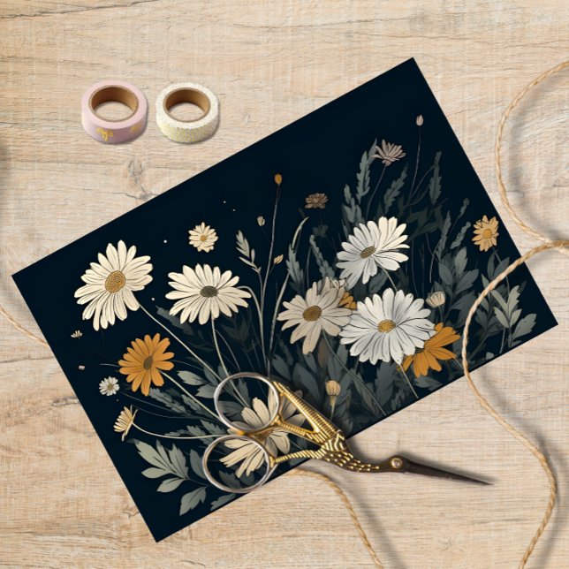 Papier Mousseline Aquarelle Daisy Decoupage Daisy Daisy (Créateur téléchargé)