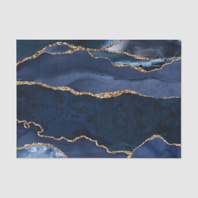 Papier Mousseline Aquarelle d'aquarelle marine Abstraite (Recto)