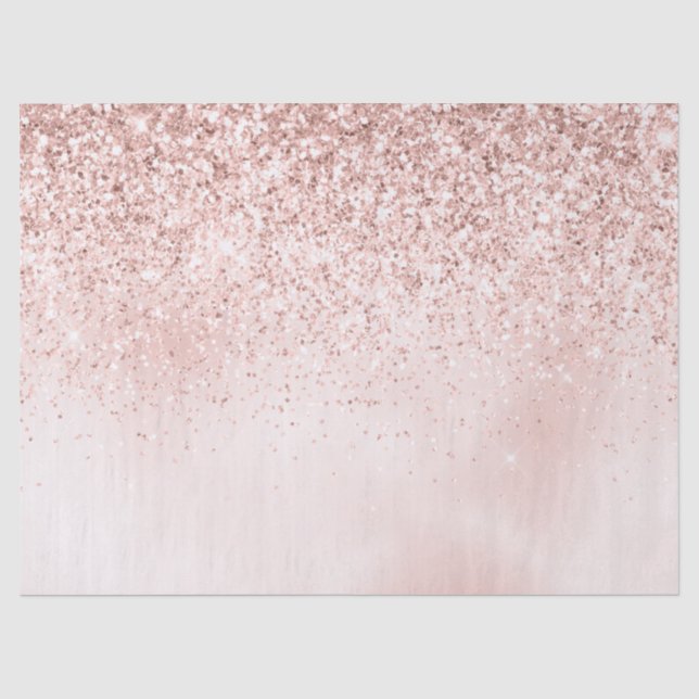Papier Mousseline Aquarelle de Parties scintillant rose pâle    (Recto)