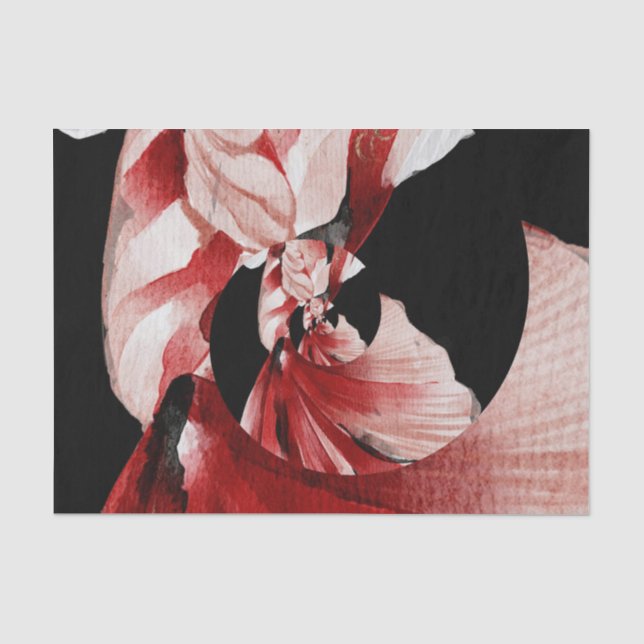 Papier Mousseline Aquarelle de poisson rouge Koi japonais (Recto)