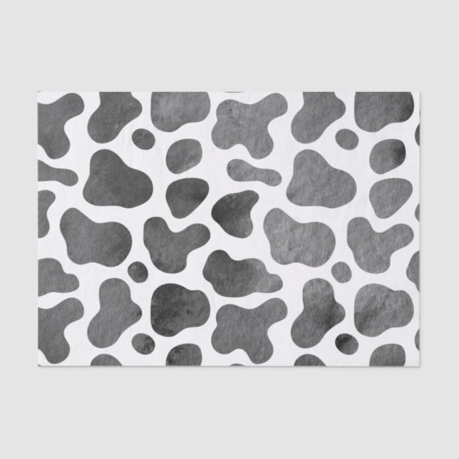 Papier Mousseline Aquarelle Emballage Vache emballage cadeau (Recto)