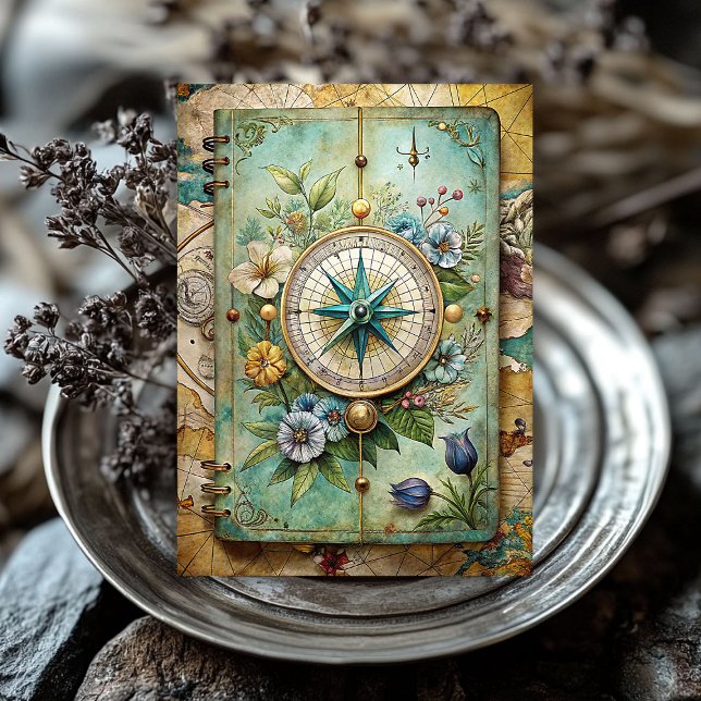 Papier Mousseline Aquarelle été vacances rétro planificateur de bous (Watercolor summer vacation retro compass planner tissue paper)