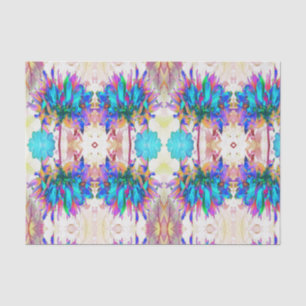 Papier Mousseline Aquarelle étonnante Rainbow Cactus Dahlia