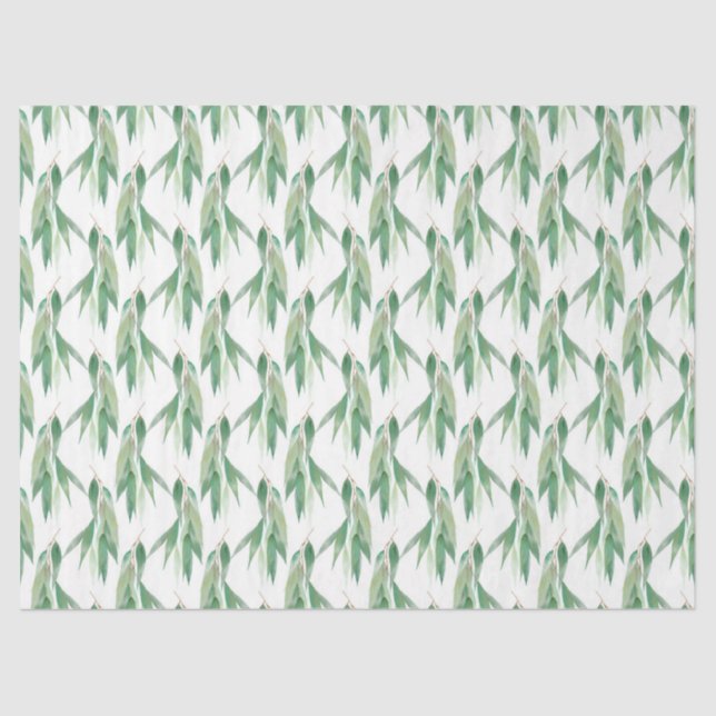 Papier Mousseline Aquarelle Eucalyptus Series Design 18 (Recto)