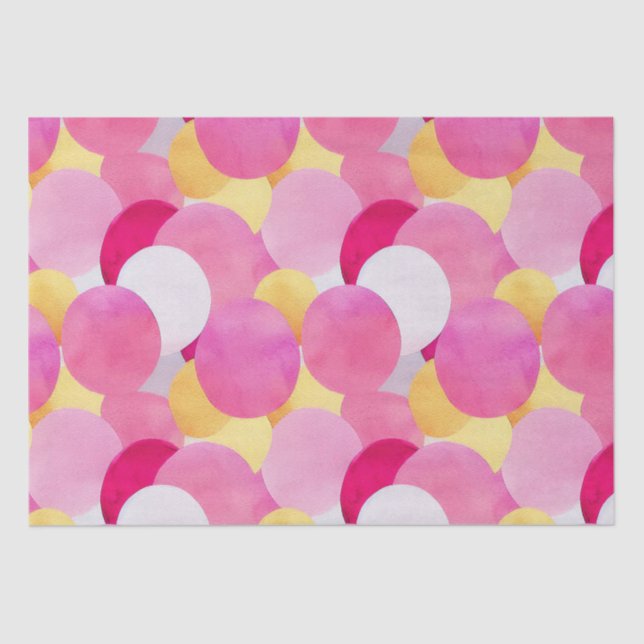 Papier Mousseline Aquarelle Fleurs de printemps peintes (Recto)