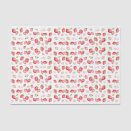 Papier Mousseline Aquarelle fraise sauvage Anniversaire