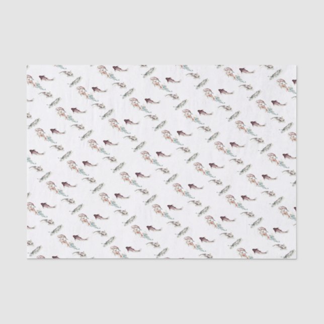Papier Mousseline Aquarelle Koi Fish (Recto)
