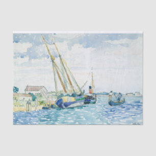 Papier Mousseline Aquarelle marine Art fin