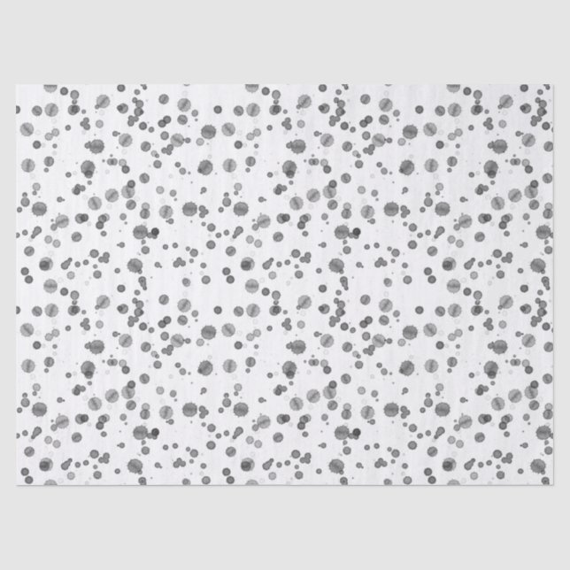 Papier Mousseline Aquarelle moderne Dalmatien Motif de points (Recto)