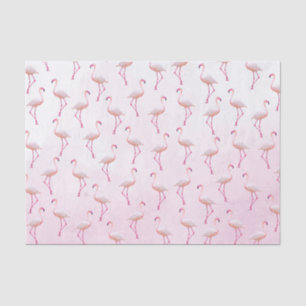 Papier Mousseline Aquarelle Motif Flamingo été