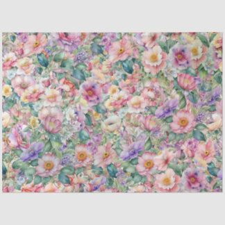 Papier Mousseline Aquarelle motif floral, Arrière - plan floral