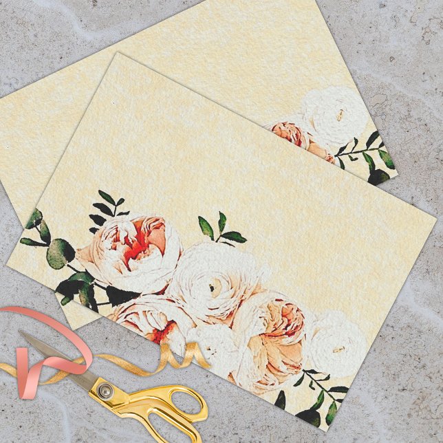 Papier Mousseline Aquarelle Peony Flowers Et Bouquet Eucalyptus (Créateur téléchargé)