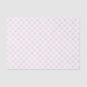 Papier Mousseline Aquarelle Preppy Pink Ribbon Bow Motif